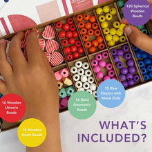 Load image into Gallery viewer, Unicorn &amp; Heart Bracelet Making Kit
