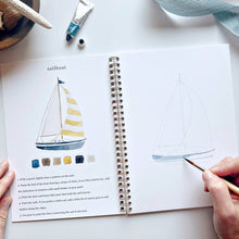 Load image into Gallery viewer, Seaside watercolor workbook
