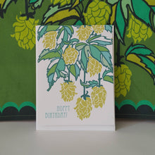 Load image into Gallery viewer, Hoppy Birthday Beer Hops Greeting Card
