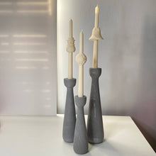 Load image into Gallery viewer, Candelabras set of 3 | Taper Candle Holder: Matte Black (Painted)
