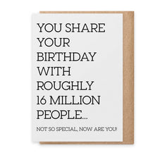 Load image into Gallery viewer, 16 Million People - Greeting Card
