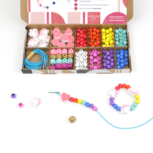 Load image into Gallery viewer, Unicorn &amp; Heart Bracelet Making Kit
