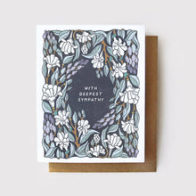 Load image into Gallery viewer, With Deepest Sympathy Card - Tuberose Card: Clear Sleeve

