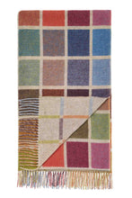 Load image into Gallery viewer, Multi-Block Merino Lambswool Throws - Made in England
