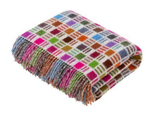 Load image into Gallery viewer, Multi-Ribbon Merino Lambswool Throws and Pillows: Beige Ribbon / Throw Blanket
