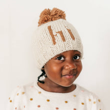 Load image into Gallery viewer, Hi. Pecan Hand Knit Beanie Hat Baby &amp; Kids: M (6-24 months)
