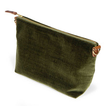 Load image into Gallery viewer, Everyday Velvet Clutch- Dark Olive: Olive
