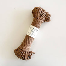 Load image into Gallery viewer, Flax &amp; Twine 5mm Brenn Twisted Cotton Rope: Parchment
