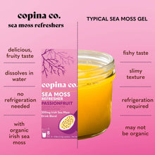 Load image into Gallery viewer, Passionfruit Sea Moss Refresher Drink - 16 Stick Pk Pouch

