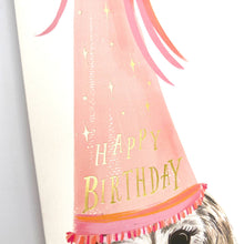 Load image into Gallery viewer, Owl Birthday Hat Happy Birthday Greeting Card

