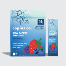 Load image into Gallery viewer, Super Berry Sea Moss Refresher Drink - 16 Stick Pk Pouch
