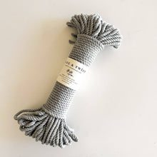 Load image into Gallery viewer, Flax &amp; Twine 5mm Brenn Twisted Cotton Rope: Parchment
