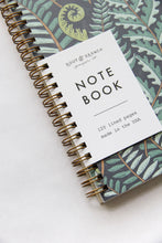 Load image into Gallery viewer, Forest Fern Spiral Bound Notebook: Lined
