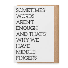 Load image into Gallery viewer, Words Aren't Enough - Greeting Card
