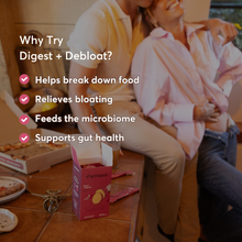Load image into Gallery viewer, Digest + Debloat - Functional Superfood Digestion Blend: 12 stick packs
