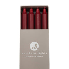 Load image into Gallery viewer, 12&quot; Taper Candles - 12pc Box: Crimson
