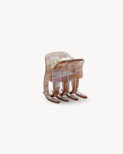 Load image into Gallery viewer, Mini Claw in Brown Shell Checker
