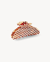 Load image into Gallery viewer, Midi Heirloom Claw in Tortoise Checker
