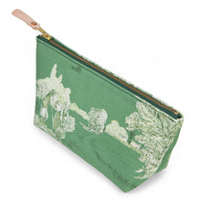 Load image into Gallery viewer, Emerald Toile Travel Clutch

