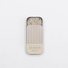 Load image into Gallery viewer, Infused Black Pepper Sea Salt Slide Tin
