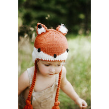 Load image into Gallery viewer, Fox Earflap Beanie Hat Baby &amp; Kids: S (0-6 Months)
