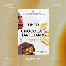 Load image into Gallery viewer, Chocolate Date Bars - Salted Peanut (4.5 oz Bags) | 6 Pack
