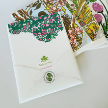 Load image into Gallery viewer, Botanical Purple Rose Blank Notecard / Art Greeting Card
