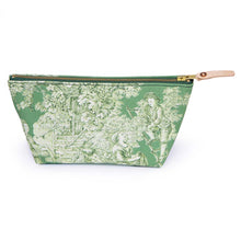 Load image into Gallery viewer, Emerald Toile Travel Clutch
