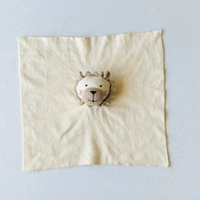 Load image into Gallery viewer, Lion-organic Baby Lovey Security Blanket Cuddle Cloth: Natural
