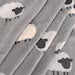Grey Woolly Lamb 3D Organic Cotton Jacquard Knit baby Blanket