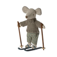 Load image into Gallery viewer, Maileg - Winter Mouse with Ski Set - Big Brother
