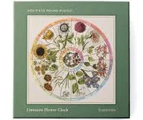 Load image into Gallery viewer, Roomytown - 500 Piece Round Jigsaw Puzzle - Flower Clock
