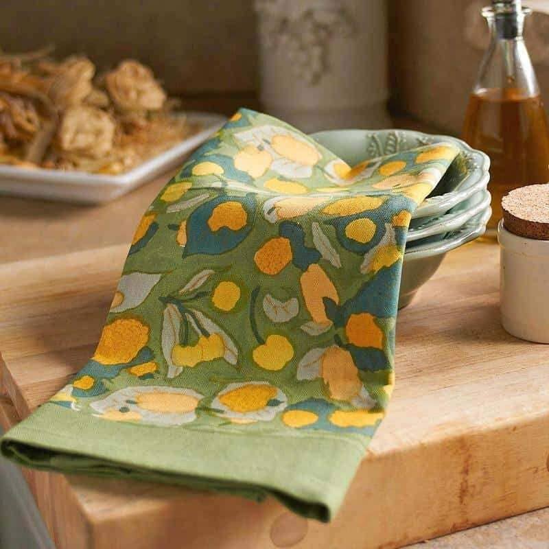 Fruit Yellow/Green Tea Towels