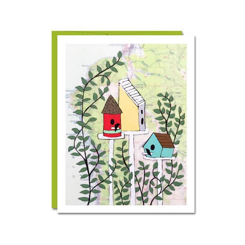 Bird Houses Card