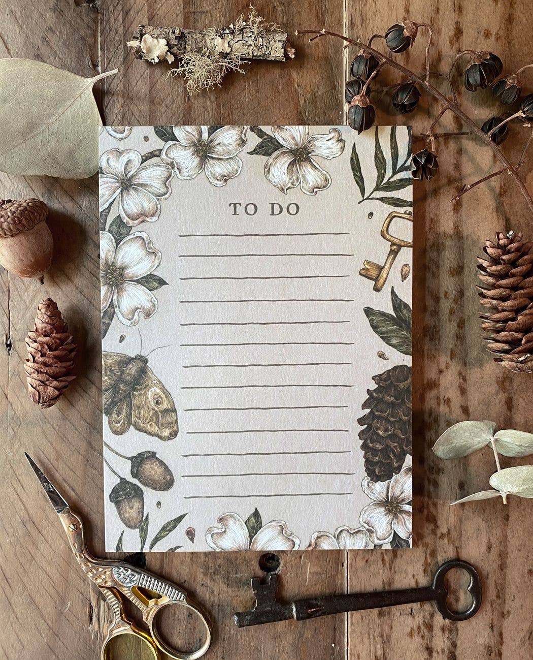 5.5” x 4” Nature Walks to Do List Notepad