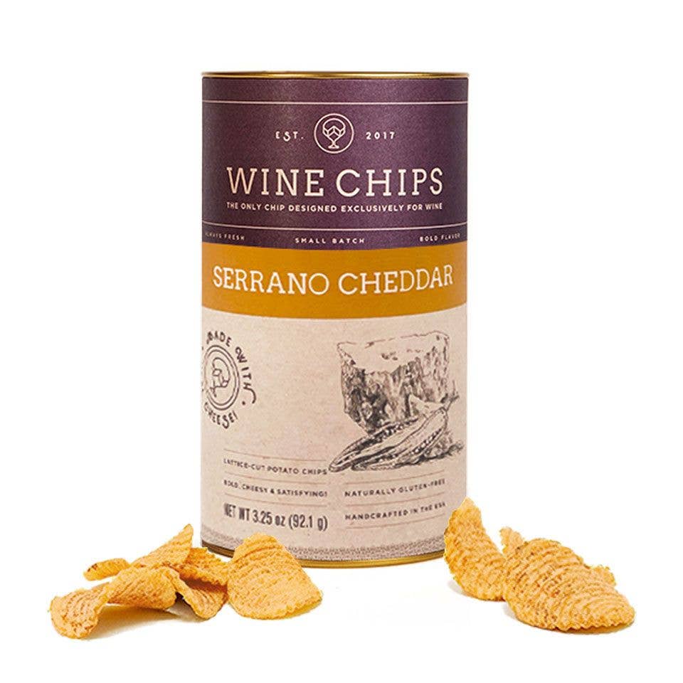Wine Chips - 3oz 16-Pack Serrano Cheddar