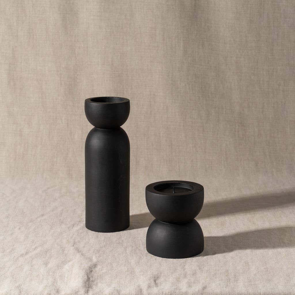 Toulin Candle Holder Black Large