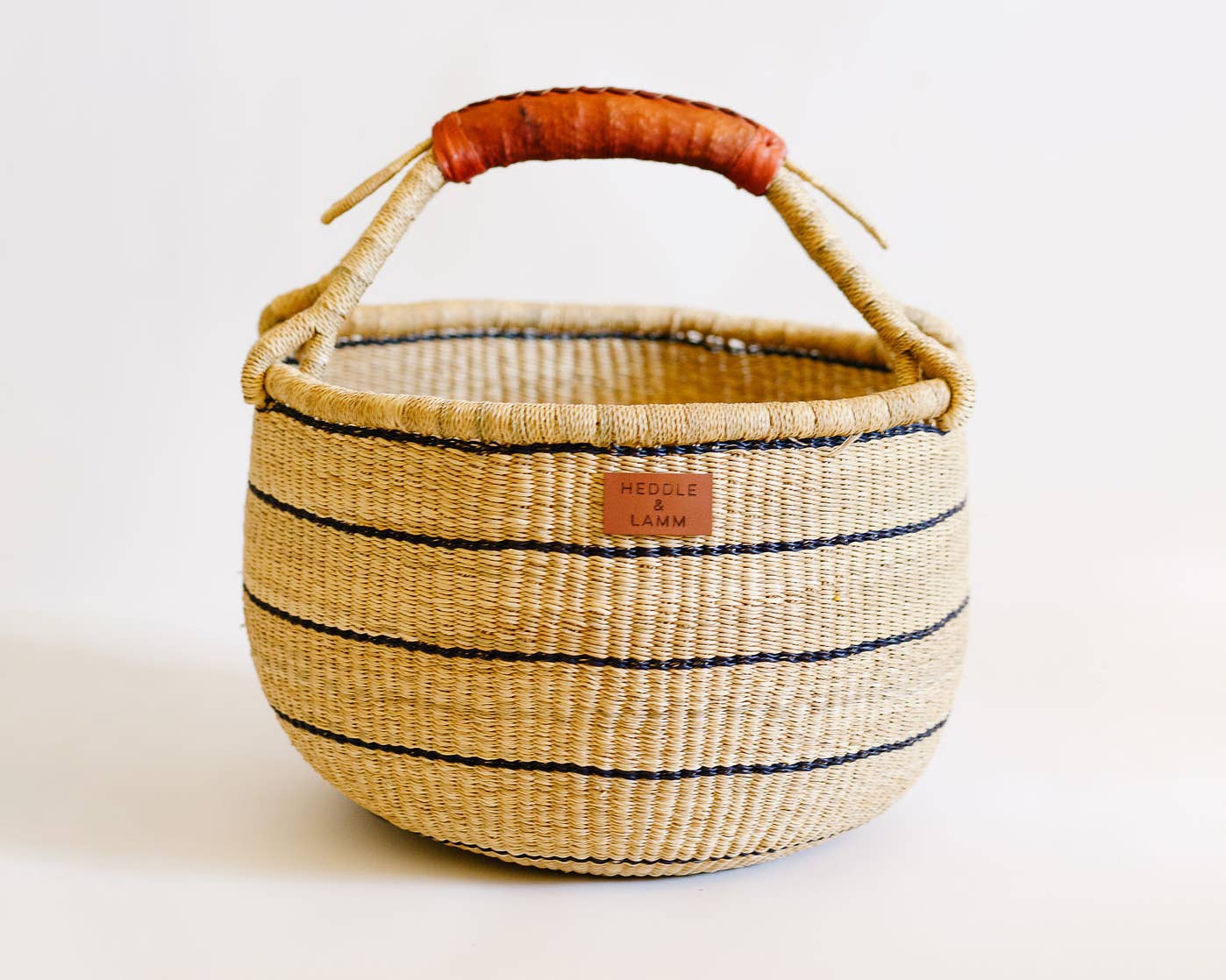 Babi Bolga Basket - Brown Handle