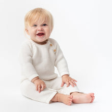 Load image into Gallery viewer, Knit Baby Romper White
