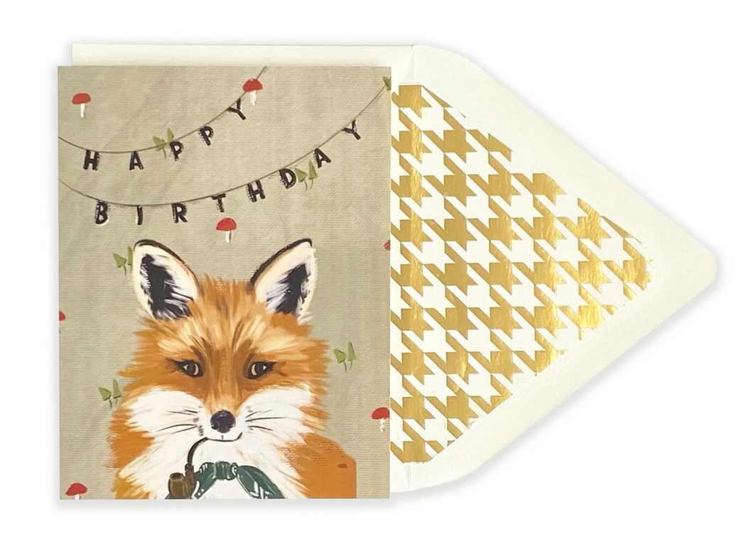 Distinguished Fox Happy Birthday