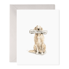 Load image into Gallery viewer, Doggy Dad | Golden Retriever Father&#39;s Day Greeting Card: 4.25 X 5.5 INCHES
