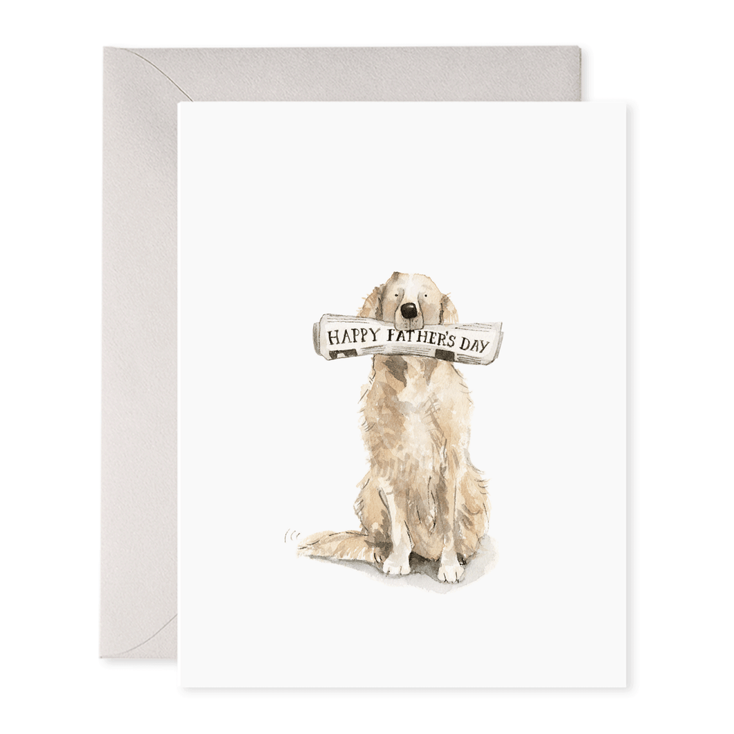 Doggy Dad | Golden Retriever Father's Day Greeting Card: 4.25 X 5.5 INCHES