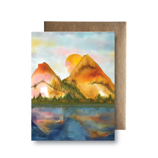 Autumn Mountains Card