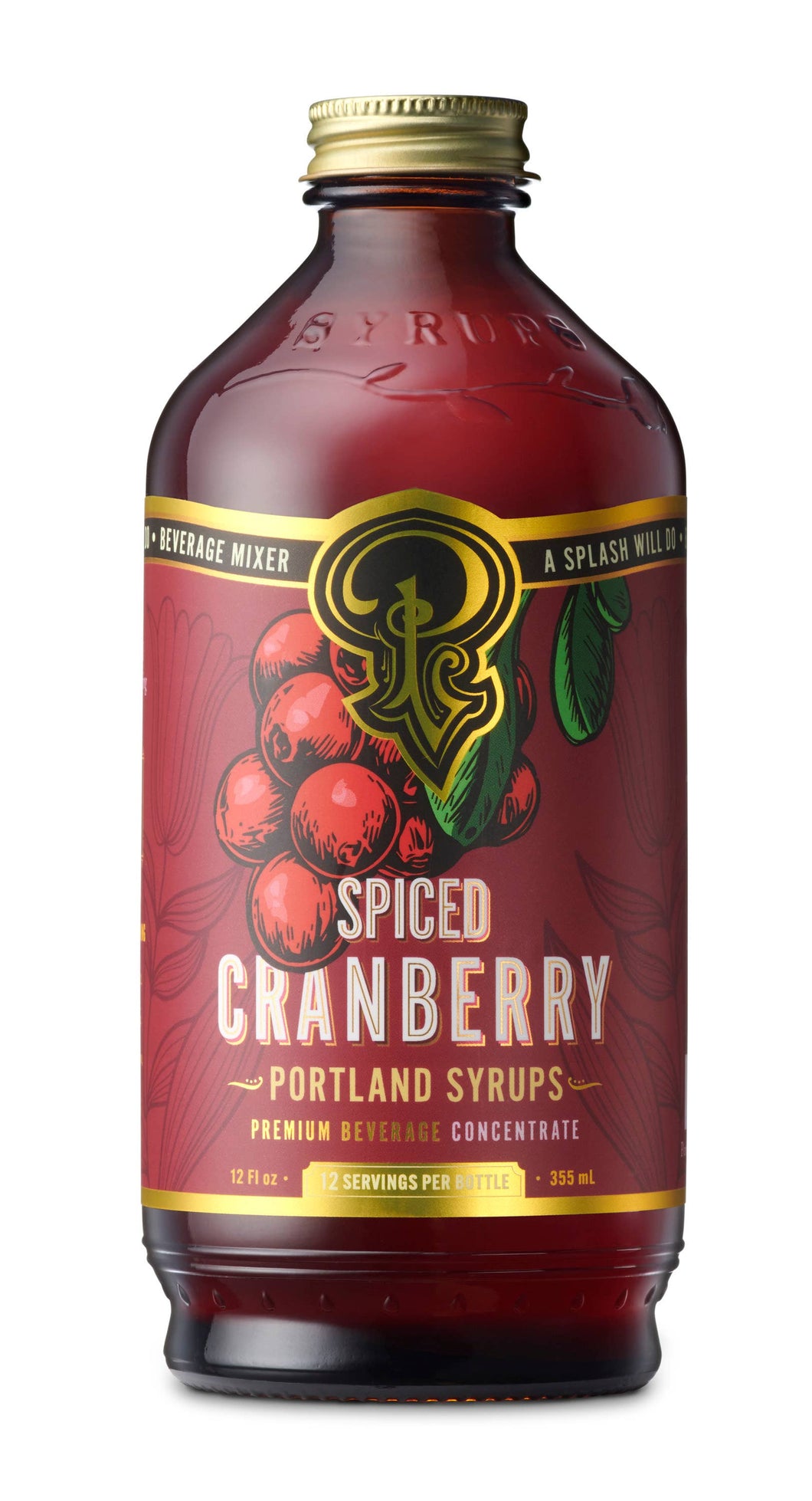 Spiced Cranberry Syrup (12 oz)