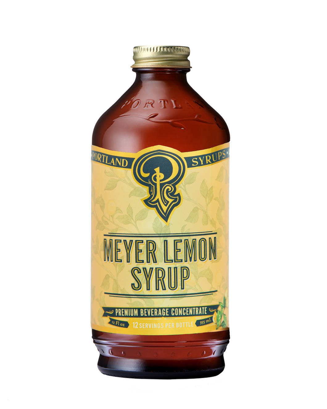 Meyer Lemon Syrup 12oz - cocktail / mocktail beverage mixer