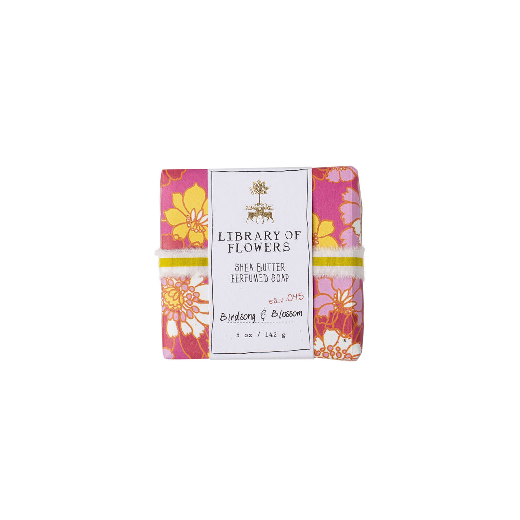 MAGENTA & YELLOW FLORAL SQUARE SOAP